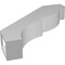 Ekena Millwork 3-in. W x 16-in. D x 16-in. H Valencia Architectural Grade PVC Knee Brace BRCP03X16X16VAL - alternate 2